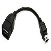 Mini USB OTG kabel, lente 8cm - thumbnail