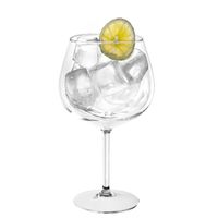 1x Gin tonic ballon glazen transparant 860 ml van onbreekbaar kunststof   -