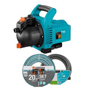 Gardena Classic Besproeiingspomp 3000/4 - 600W Stille Motor, 3100 L/u, Tot 7m Diepte, Compleet Set