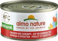 Almo Nature Kip en Garnalen Kattenvoer blik 24 x 70 g Almo Nature Kip en Garnalen Kattenvoer blik 24 x 70 g