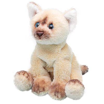 Pluche kat knuffel - Himalayan - 12 cm - poes - katten knuffeldieren