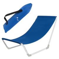 Malatec Strandstoel - opvouwbaar - lichtgewicht - draagbaar - blauw - 95 x 60 x 45 cm
