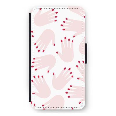 Hands pink: iPhone 12 mini Flip Hoesje