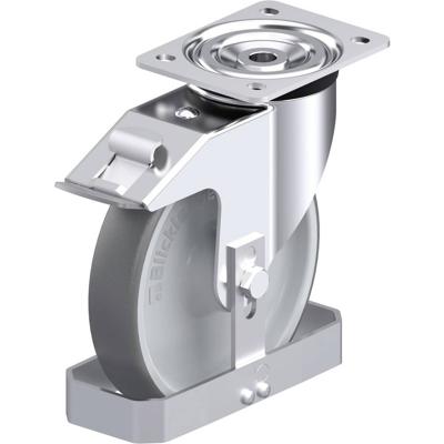 Blickle L-PATH 200R-FI-FS Plaatstalen zwenkwiel Wieldiameter: 200 mm Draagvermogen (max.): 400 kg 1 stuk(s)