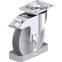 Blickle L-PATH 200R-FI-FS Plaatstalen zwenkwiel Wieldiameter: 200 mm Draagvermogen (max.): 400 kg 1 stuk(s)