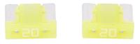 Dresselhaus Mini-fuse 20a/ 2 pcs. low profile/ yellow