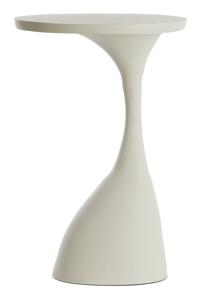 Light & Living Bijzettafel Macau 55cm hoog - Mat Crème - Rond