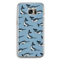 Narwhal: Samsung Galaxy S7 Edge Transparant Hoesje