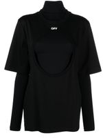 Off-White t-shirt Meteor en coton à design superposé - Noir