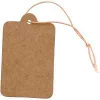 Creativ Company Labels, afm 25x40 mm, lichtbruin, 100 stuk/ 1 doos