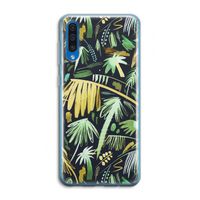 Tropical Palms Dark: Samsung Galaxy A50 Transparant Hoesje
