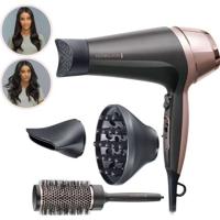 Remington D5706 Kappersset, Ionische föhn Curl Confidence 2200W, 45 mm borstel, keramisch rooster, lichtgewicht, stil