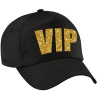 VIP pet /cap zwart met gouden bedrukking volwassenen