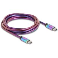 Delock USB-C-kabel USB 2.0 USB-C stekker, USB-C stekker 2.00 m Meerdere kleuren 81116