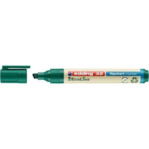 Edding 4-32004 Flipchartmarker 32 EcoLine Beitelpunt 1 - 5 mm Groen 1 stuk(s)