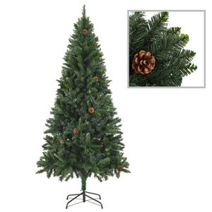 The Living Store Kunstkerstboom - 210 cm - groen - levensecht - 300 LEDs