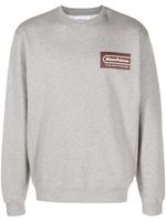 Palmes sweat en coton à imprimé Mr Palme - Gris