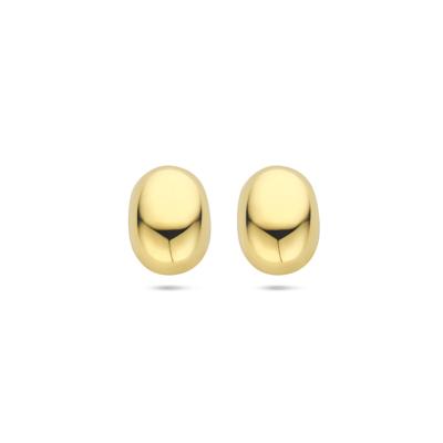 Elegante 14k Geelgouden Oorknoppen - 10x7.5mm
