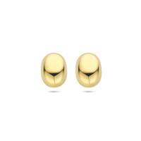 Elegante 14k Geelgouden Oorknoppen - 10x7.5mm
