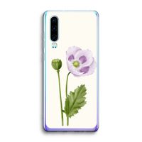 Purple poppy: Huawei P30 Transparant Hoesje