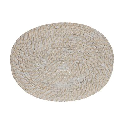 Individueel tafelkleed Home ESPRIT Wit Natuurlijk Bamboe Rotan 40 x 30 x 1 cm