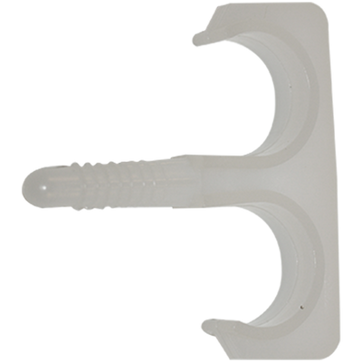 pgb-Europe SMART | Nylon plugclip dubbel 16-19 wit | 50 st SM0PCDN001600193