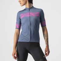 Castelli Fenice fietsshirt korte mouw blauw dames M - thumbnail