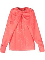 Stella McCartney blouse à imprimé chaine - Rose