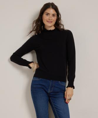 trui met rucheboorden trui met rucheboorden