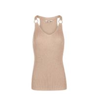 Morgan gebreide top met glitters sable - thumbnail