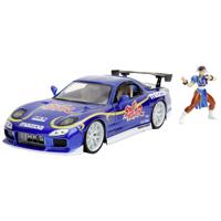 JADA TOYS Street Fighter 1993 Mazda RX7 met Chun-Li figuur Kant-en-klaar model Personenauto (model) - thumbnail