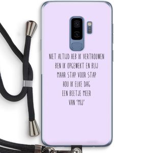 Zelfvertrouwen: Samsung Galaxy S9 Plus Transparant Hoesje met koord