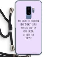 Zelfvertrouwen: Samsung Galaxy S9 Plus Transparant Hoesje met koord