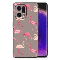 OPPO Find X5 Dierenprint Telefoonhoesje Flamingo OPPO Find X5 Dierenprint Telefoonhoesje Flamingo