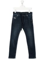 Diesel Kids jean skinny à taille à lien de resserrage - Bleu