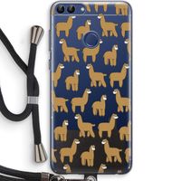 Alpacas: Huawei P Smart (2018) Transparant Hoesje met koord