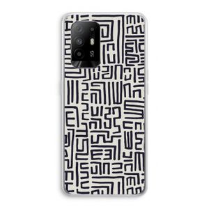 Moroccan Print: Oppo A95 5G Transparant Hoesje