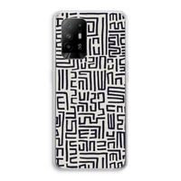 Moroccan Print: Oppo A95 5G Transparant Hoesje