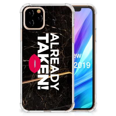 Apple iPhone 11 Pro Telefoonhoesje met tekst Already Taken Black Apple iPhone 11 Pro Telefoonhoesje met tekst Already Taken Black