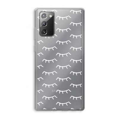Wimpers: Samsung Galaxy Note 20 / Note 20 5G Transparant Hoesje