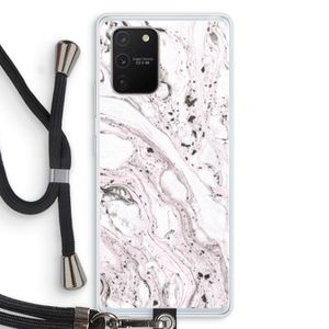 Mengelmoes: Samsung Galaxy S10 Lite Transparant Hoesje met koord