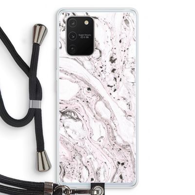 Mengelmoes: Samsung Galaxy S10 Lite Transparant Hoesje met koord