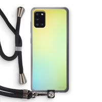 Minty mist pastel: Samsung Galaxy A31 Transparant Hoesje met koord