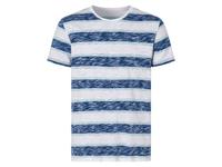 LIVERGY Heren T-shirt (M (48/50), Blauw/wit) - thumbnail