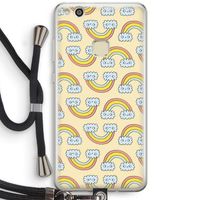 Regenboog: Huawei Ascend P10 Lite Transparant Hoesje met koord