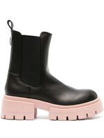 GUESS USA bottes en cuir Charlotte à semelle épaisse - Noir
