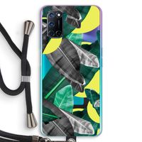 Fantasie jungle: Oppo A92 Transparant Hoesje met koord