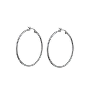 Go Dutch Label Bewerkte Creolen 4 cm Zilver