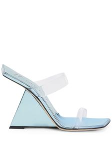 Giuseppe Zanotti sandales Florance Plexi 105 mm - Bleu