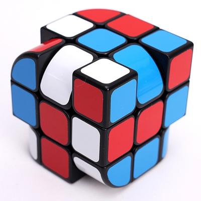 Third-order Trihedral ongelijk-orde gevormde kubus puzzel educatief speelgoed voor kinderen (zwart)